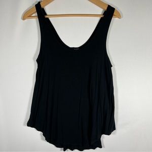 H.I.P. Black Double Scoop Knit Tank Size Medium